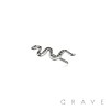 316L SURGICAL STEEL THREADLESS PUSH IN SNAKE TOP PART